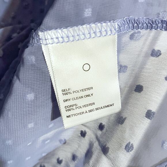 Pins & Needles Swiss Dot Patterned Open Back Blouse Women’s Medium Purple - Picture 3 of 4